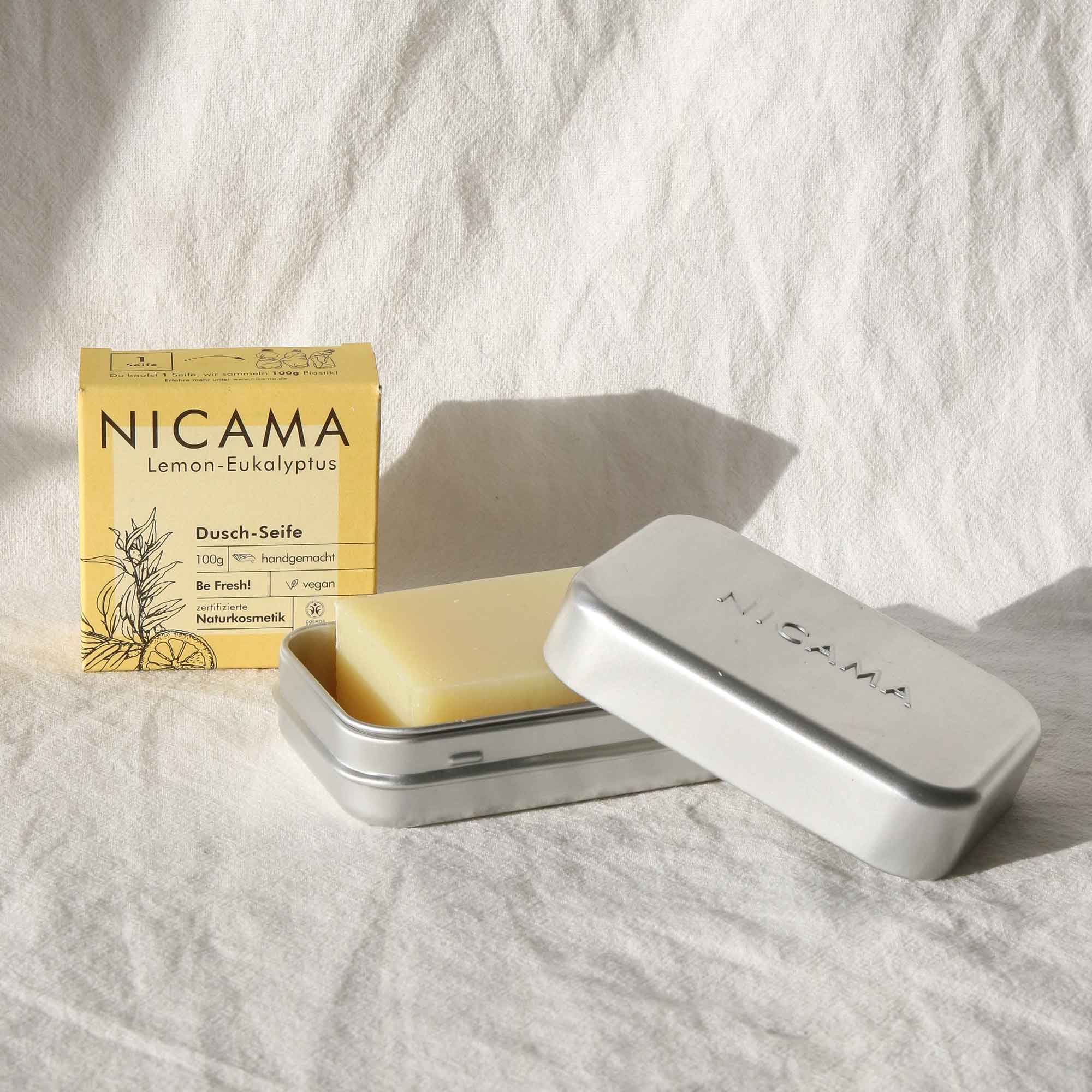 Kleines Seifen-Set: Seife + Dose