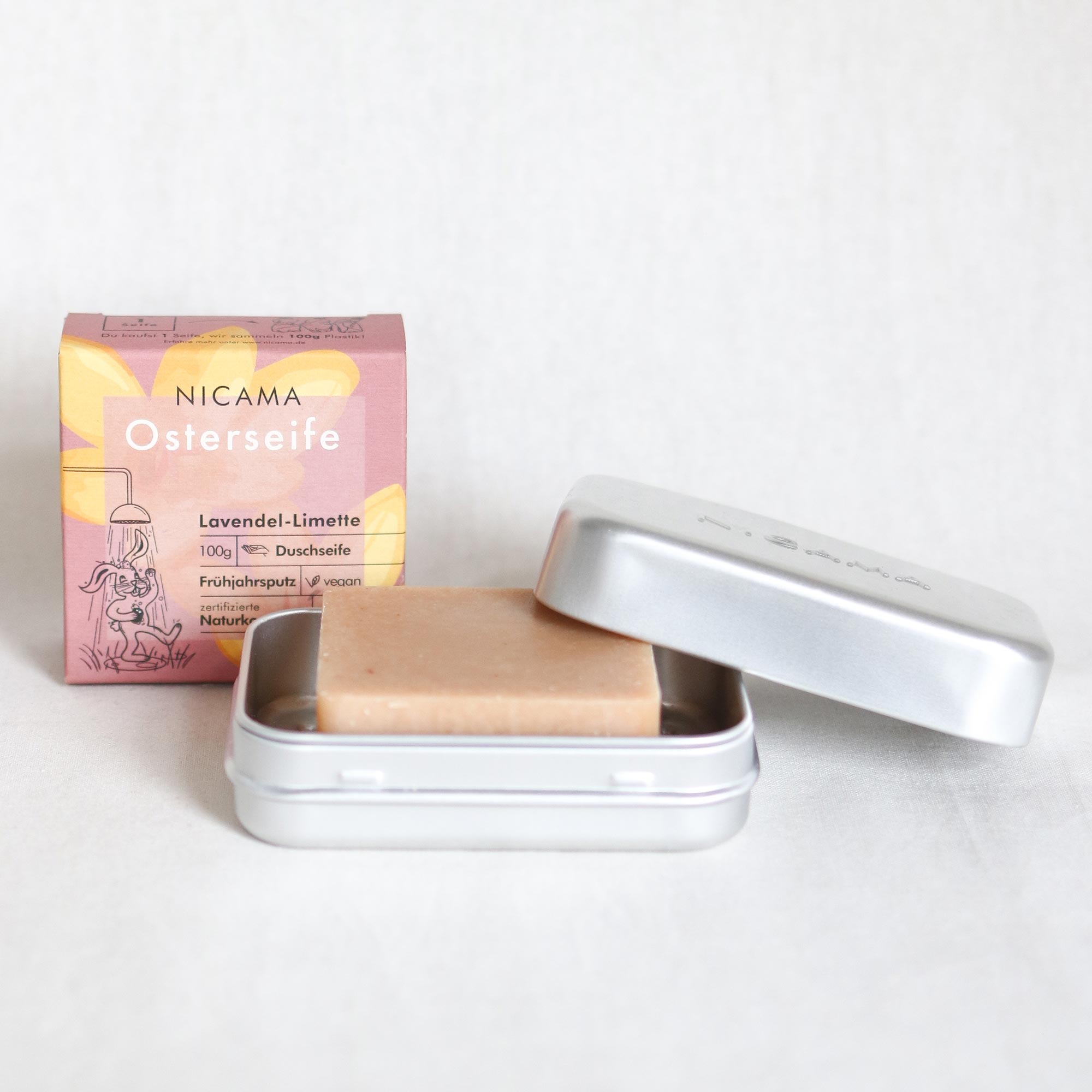 Kleines Seifen-Set: Seife + Dose