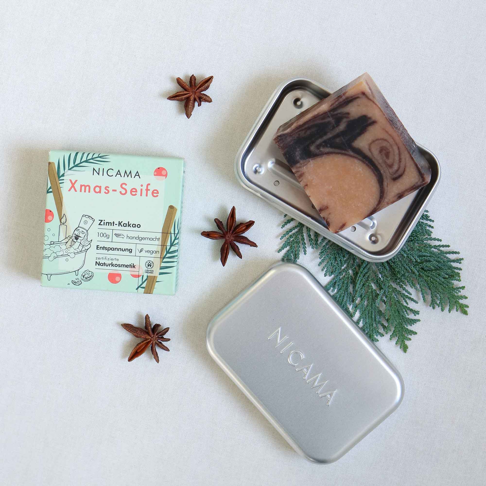 Kleines Seifen-Set: Seife + Dose