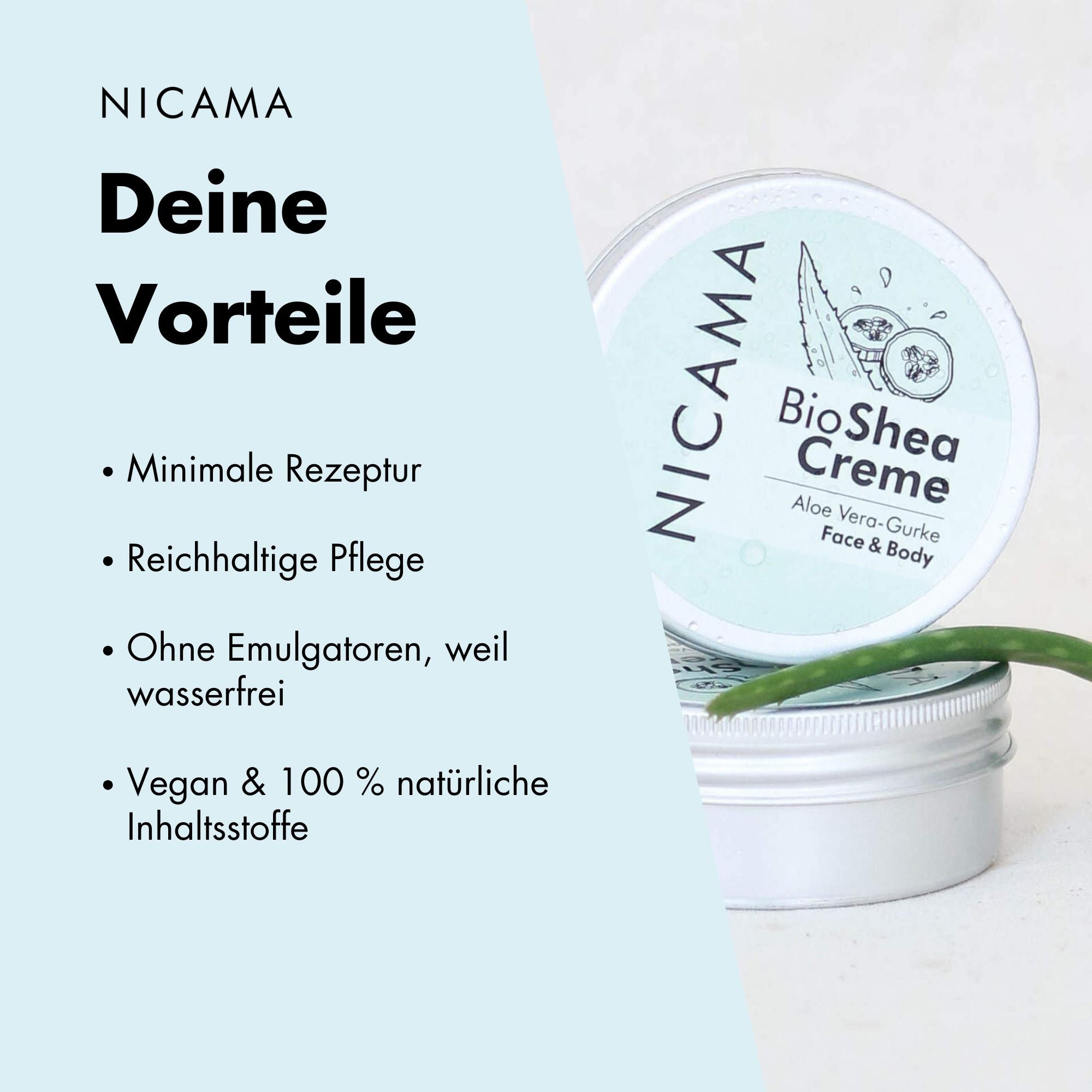 Bio Sheacreme Aloe Vera-Gurke