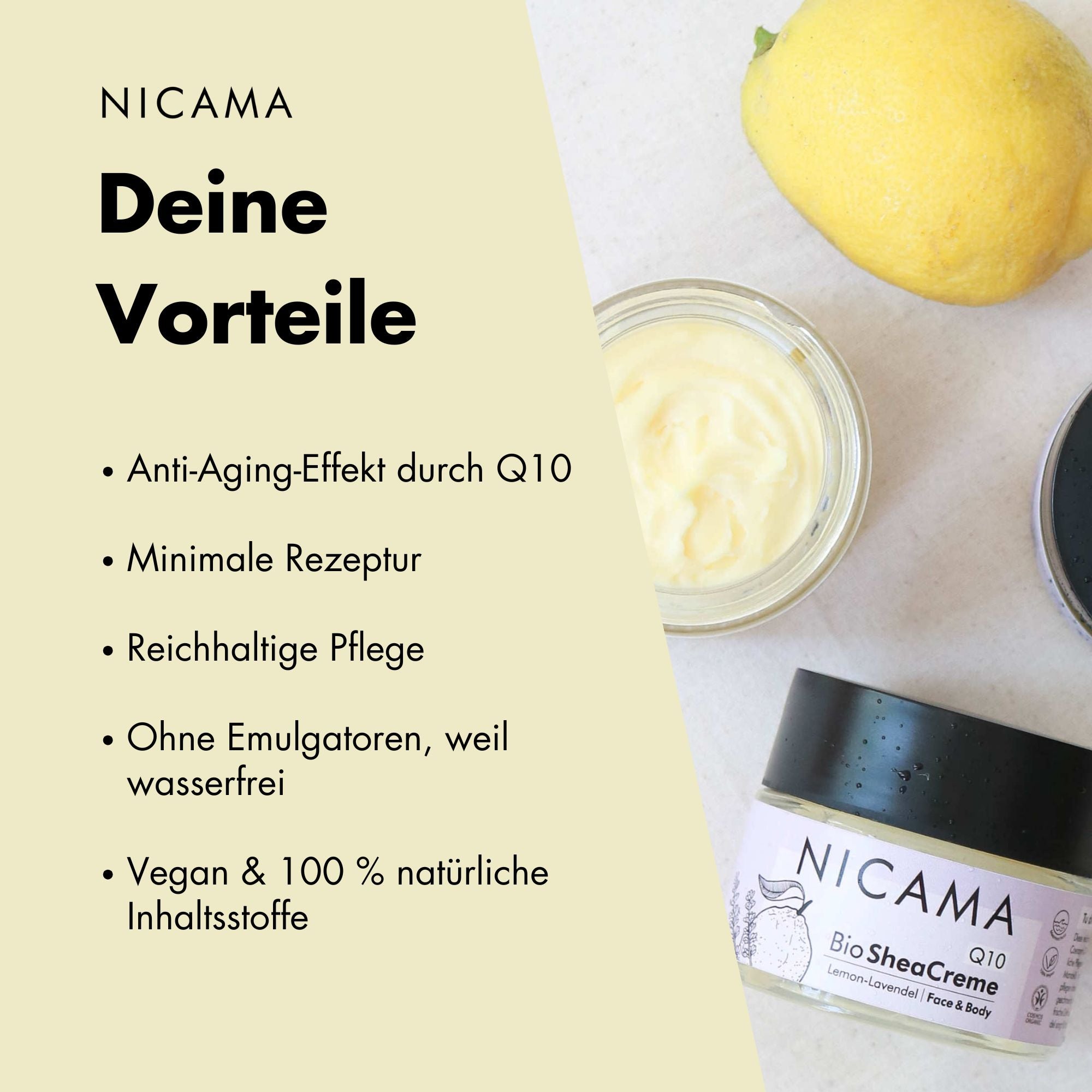 Q10 Bio Sheacreme Lemon-Lavendel