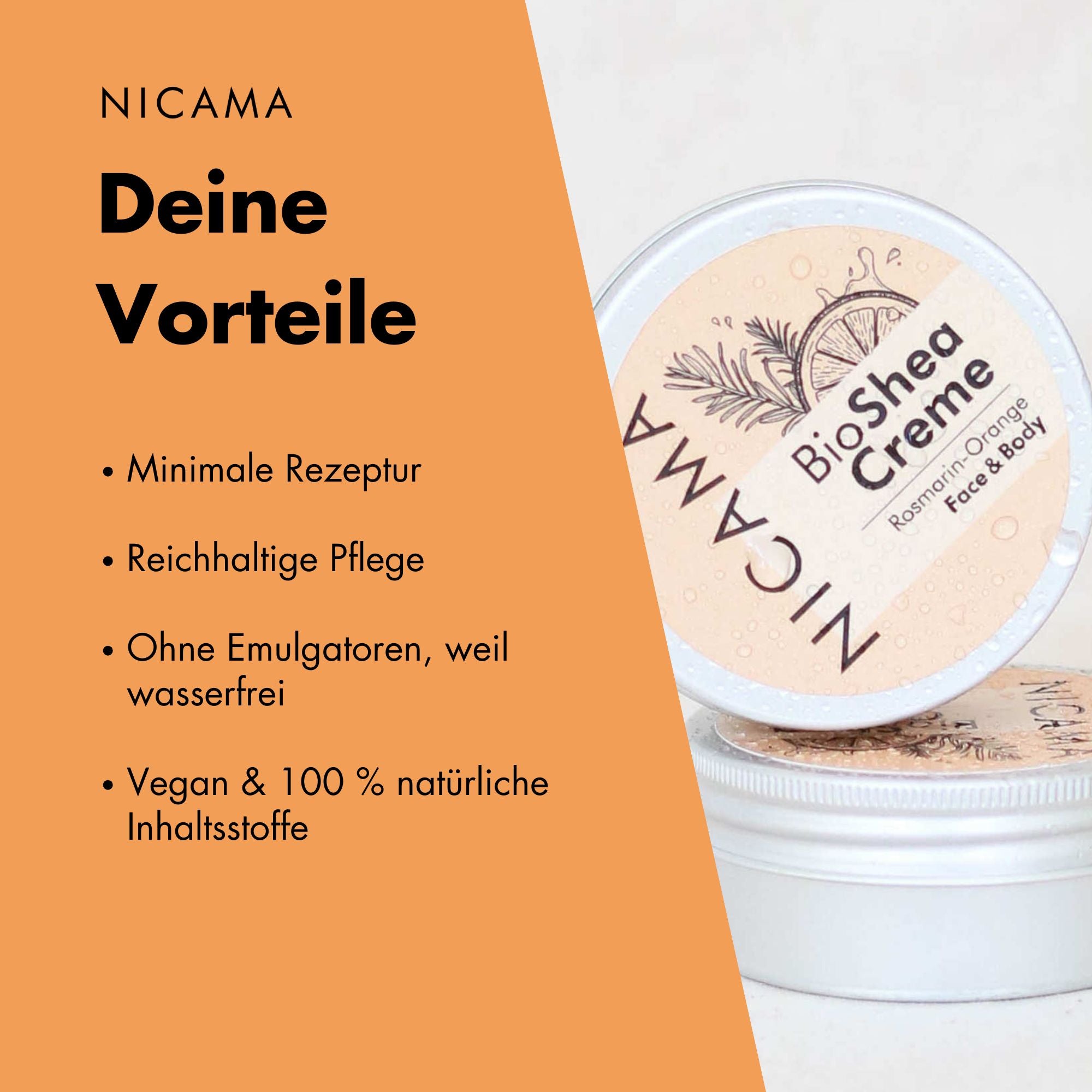 Bio Sheacreme Rosmarin-Orange