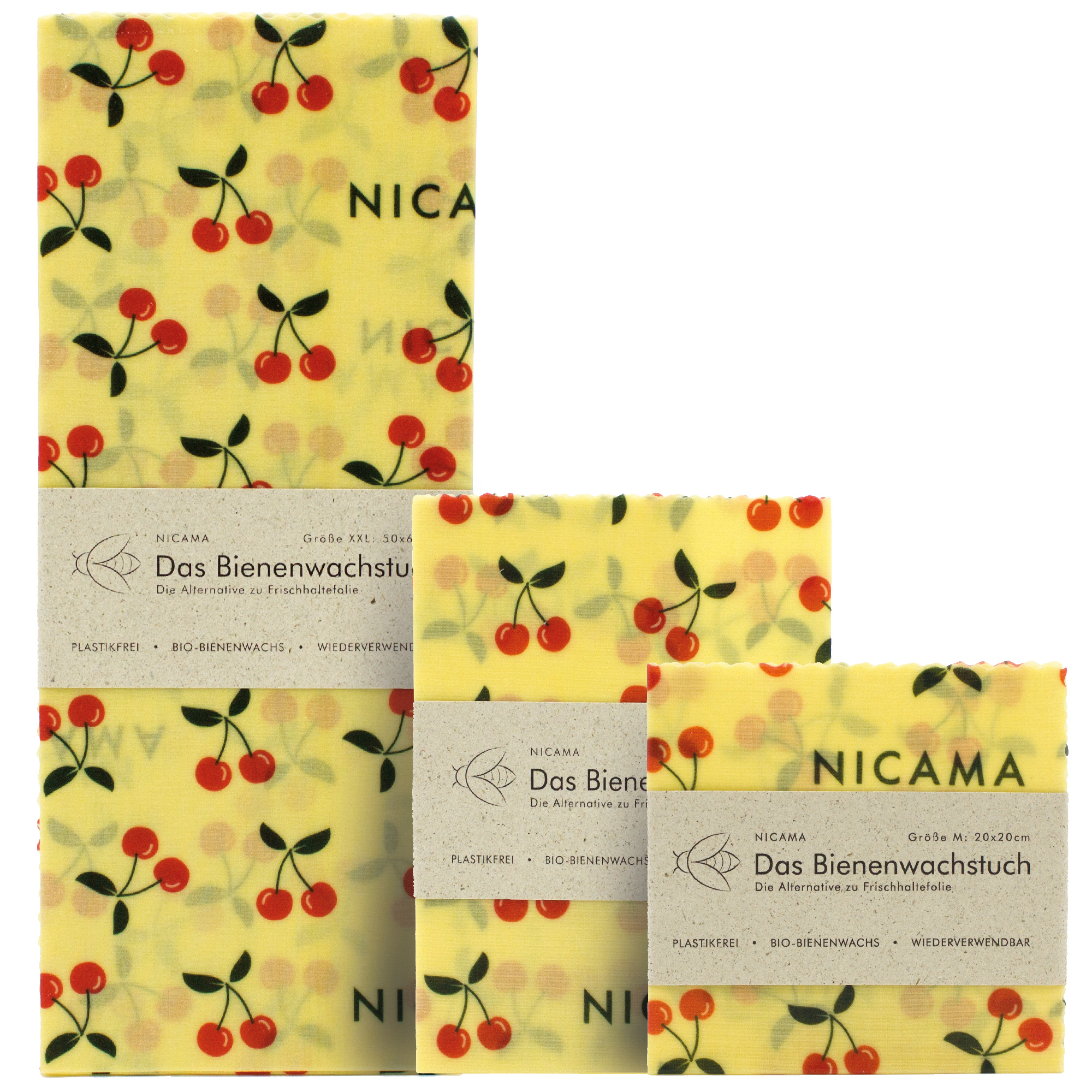 Bienenwachstuch "Knackige Kirsche"