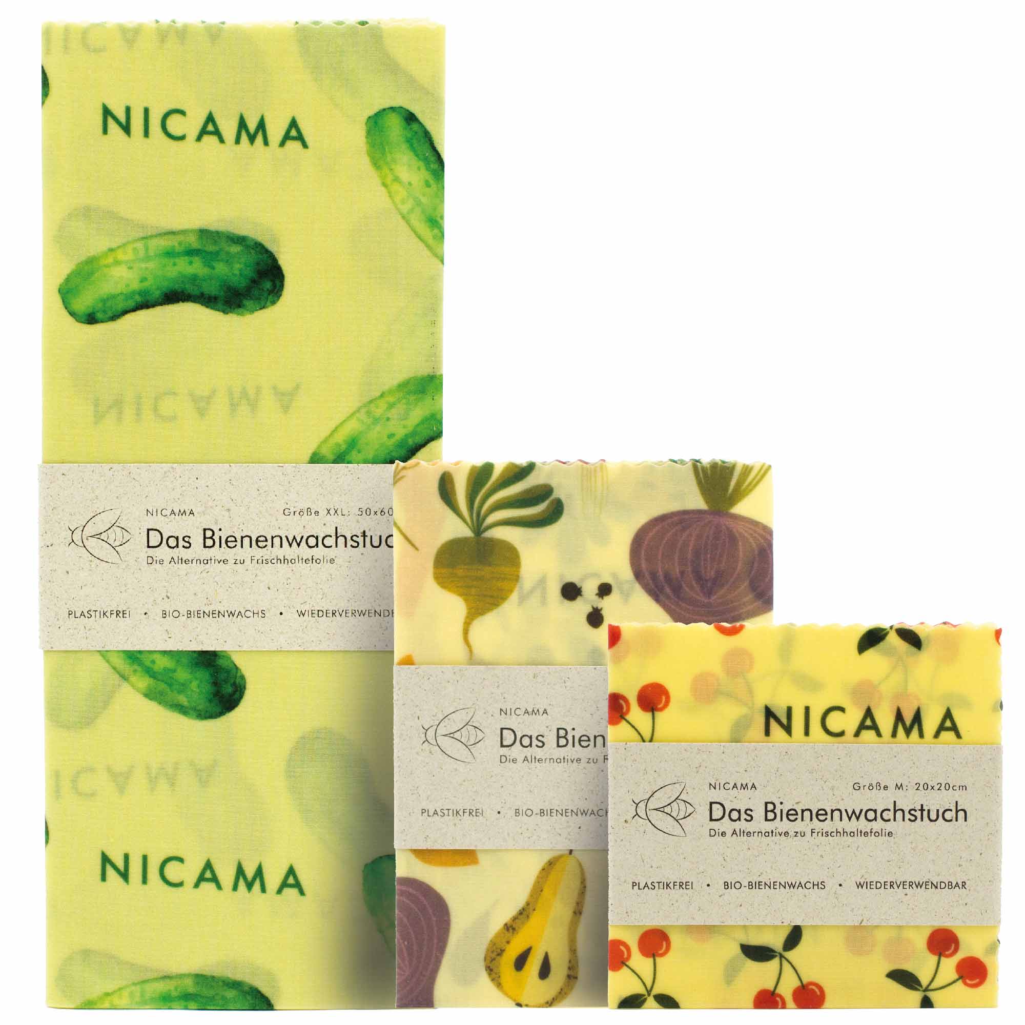 Bienenwachstuch 3er Set