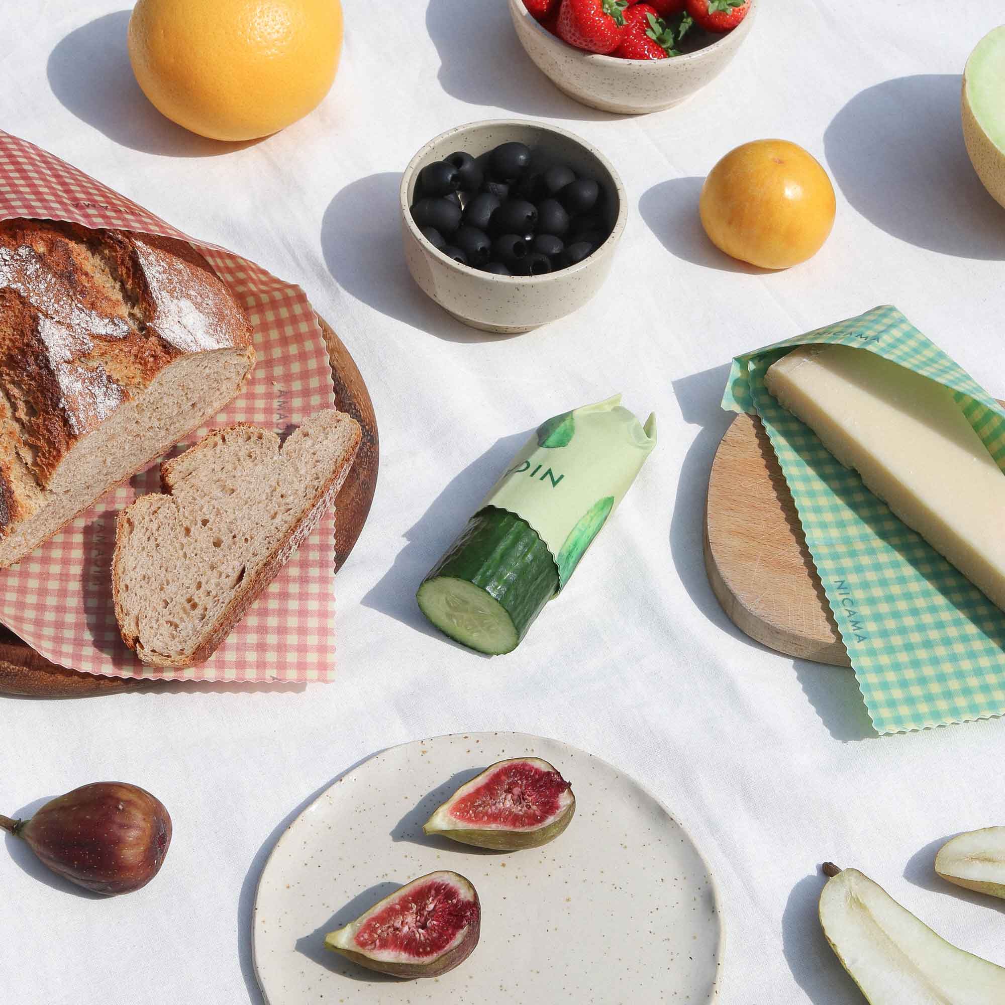 Bienenwachstuch "Grüne Gurke"