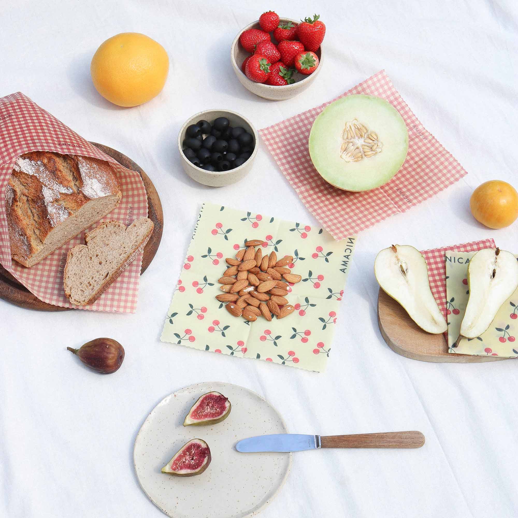 Bienenwachstuch "Knackige Kirsche"