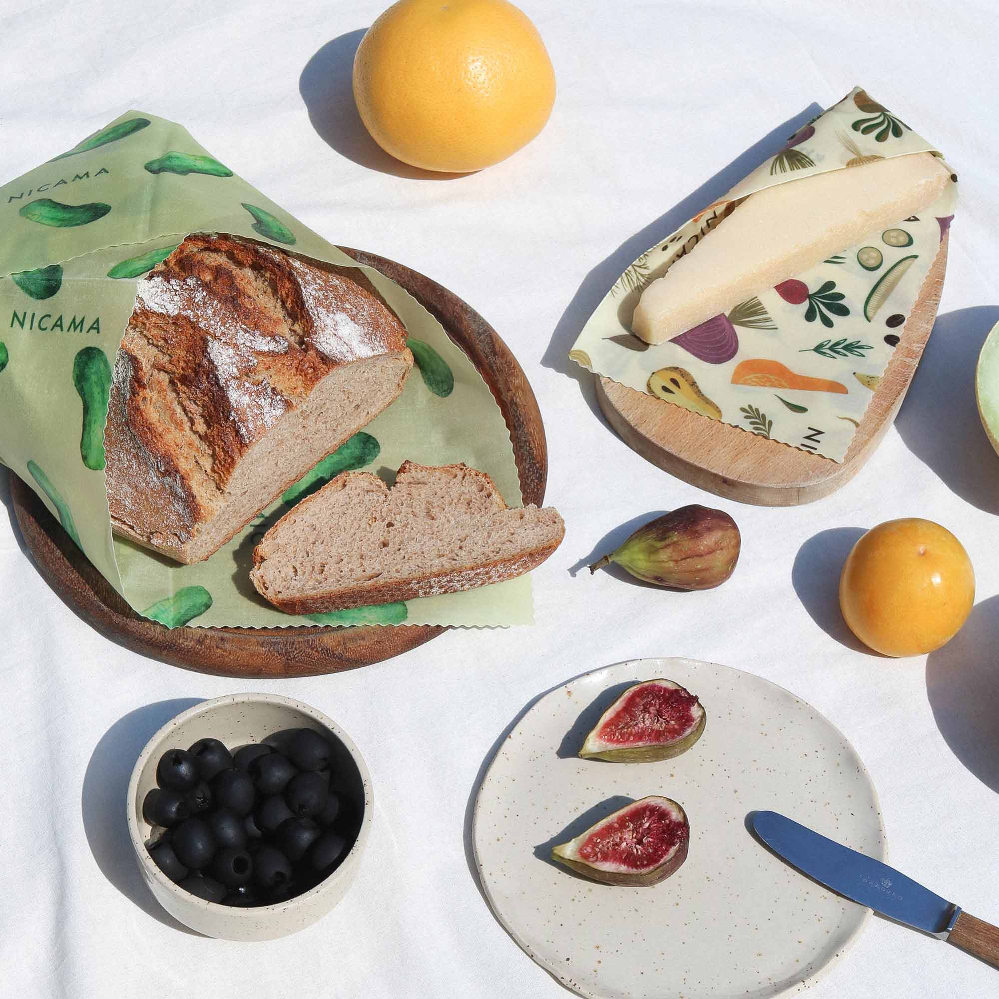 Bienenwachstuch "Grüne Gurke"