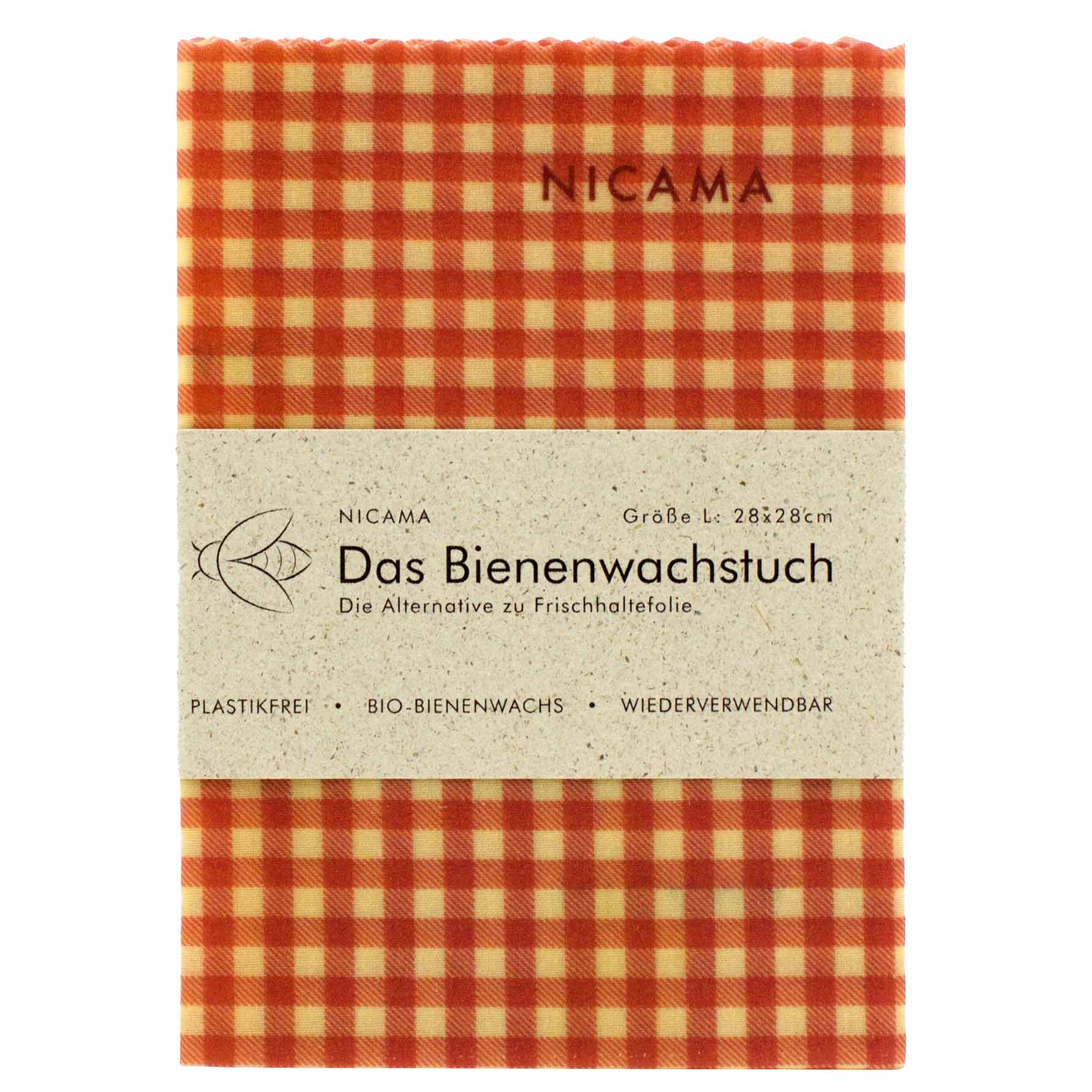 Bienenwachstuch "klassisch rot"