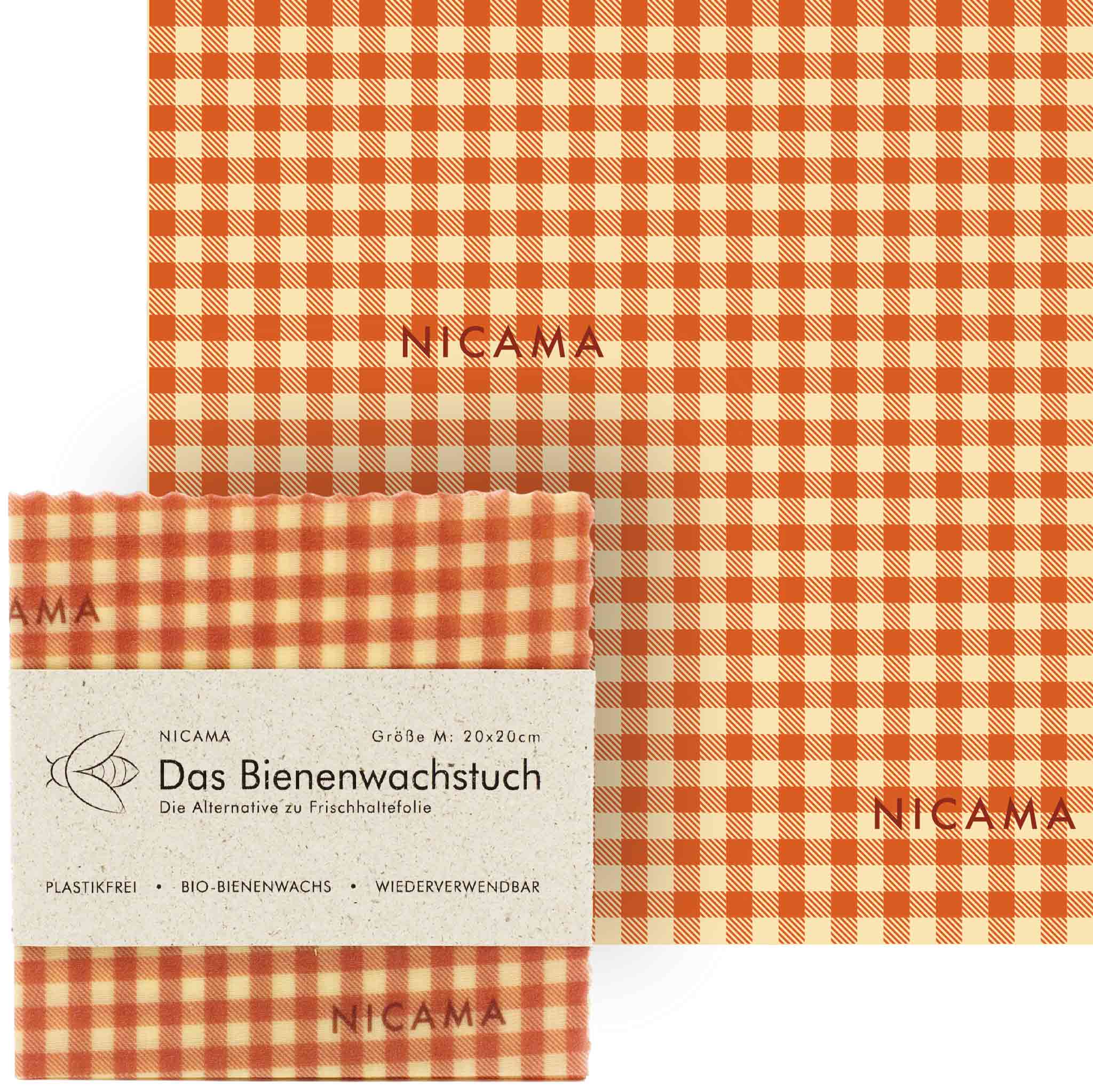 Bienenwachstuch "klassisch rot"