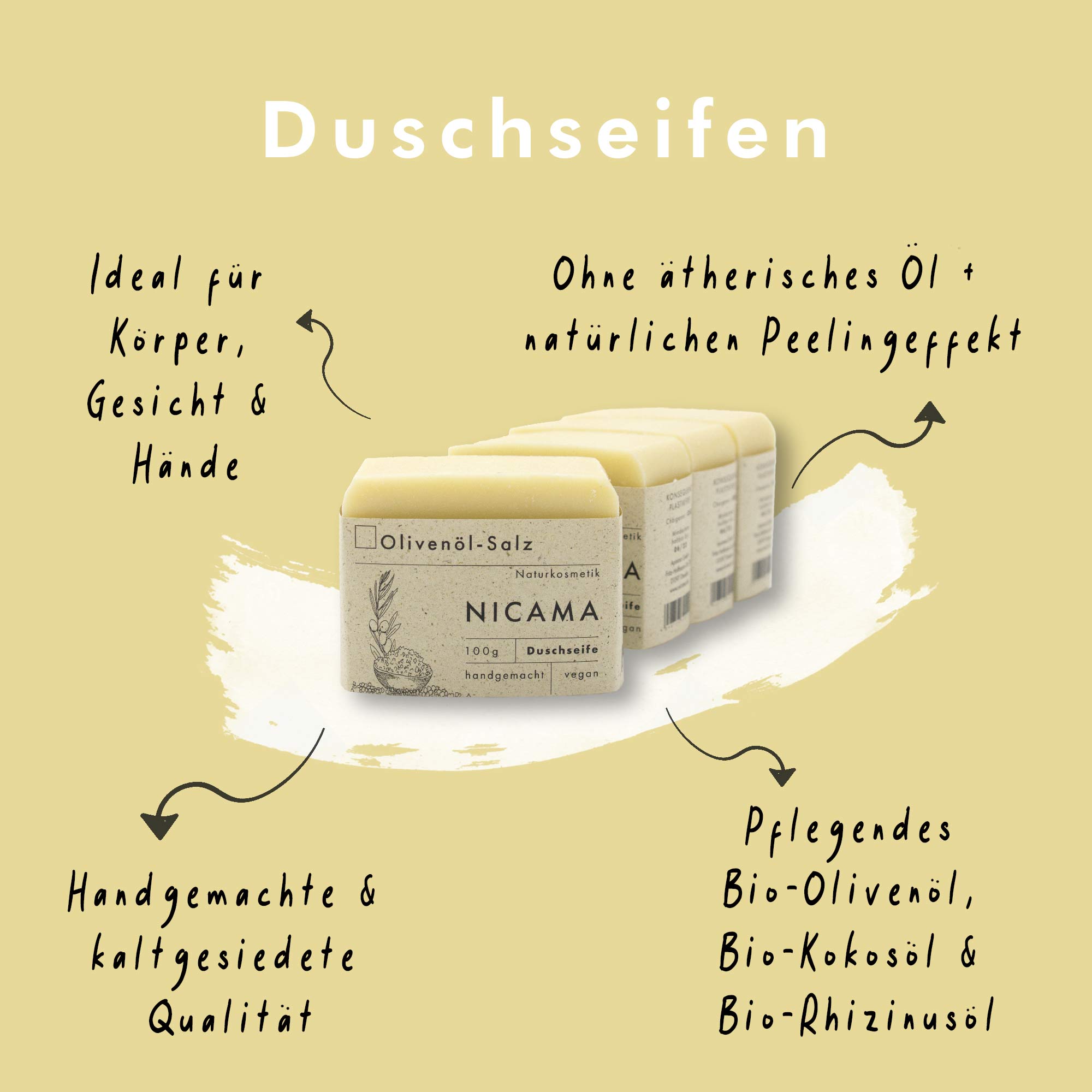 Olivenöl-Salz Seife