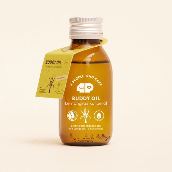 Bio-Körperöl mit Lemongras Duft - Buddy Oil (100ml)
