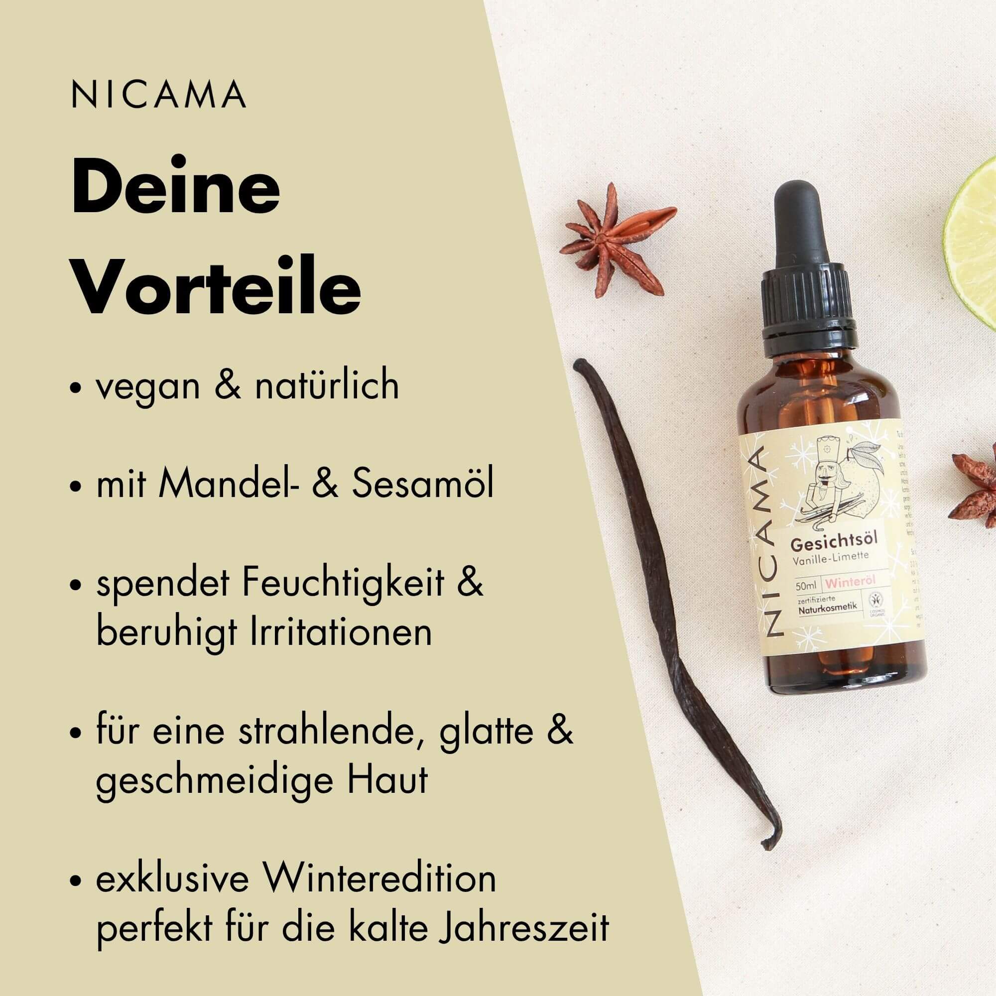 Winteredition: Gesichtsöl Vanille-Limette