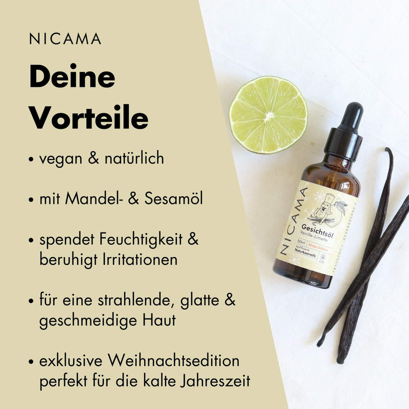 Weihnachtsedition: Gesichtsöl Vanille-Limette