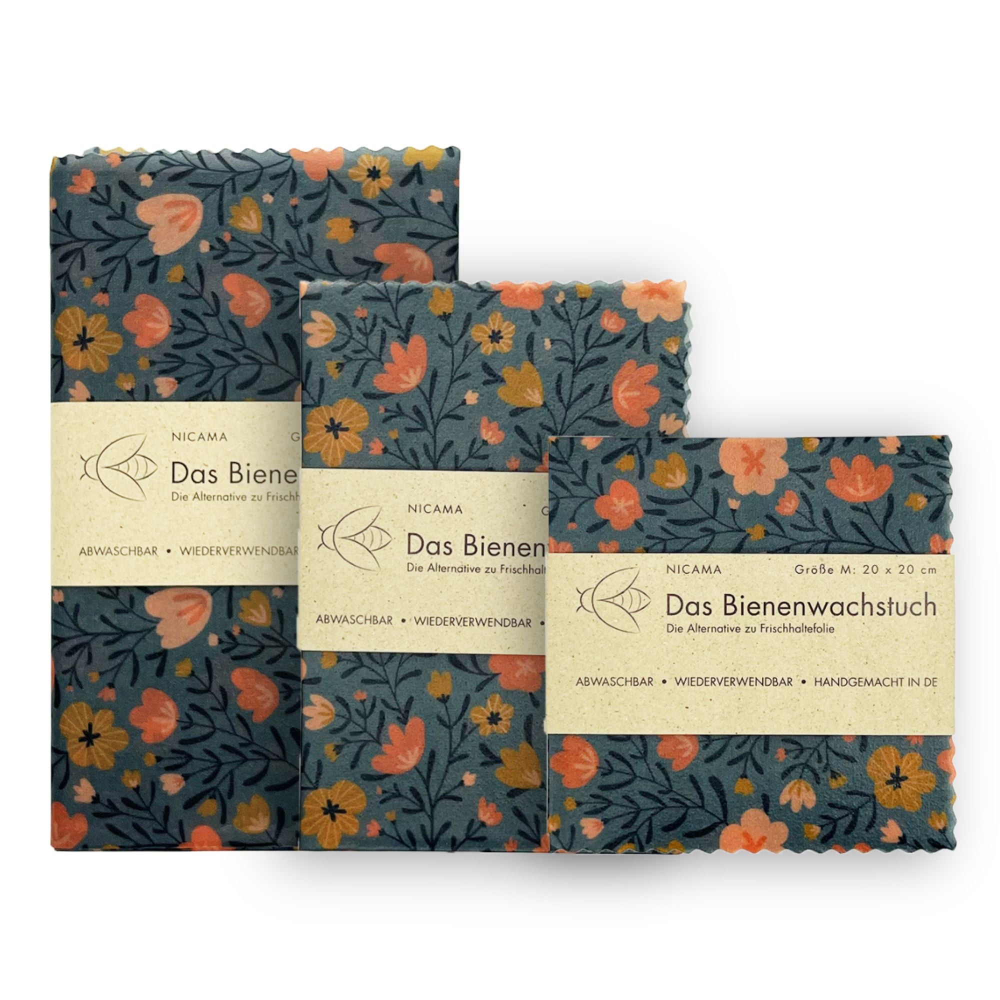 Bienenwachstuch "Bunte Blume"