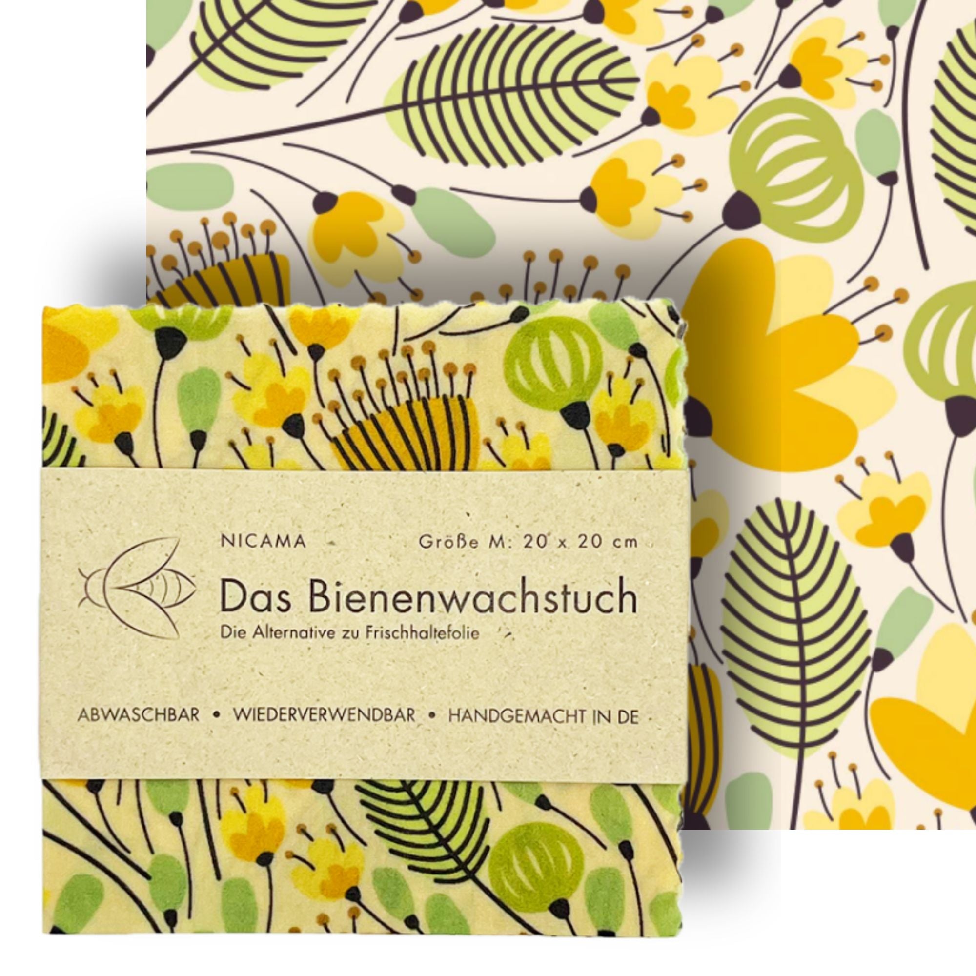 Bienenwachstuch "Fröhlicher Farn"