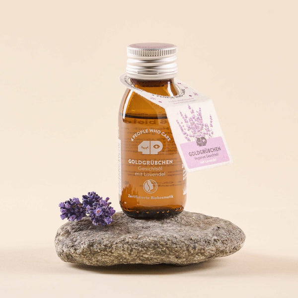 Bio-Gesichtsöl mit Arganöl & Lavendel - Goldgrübchen (50ml)