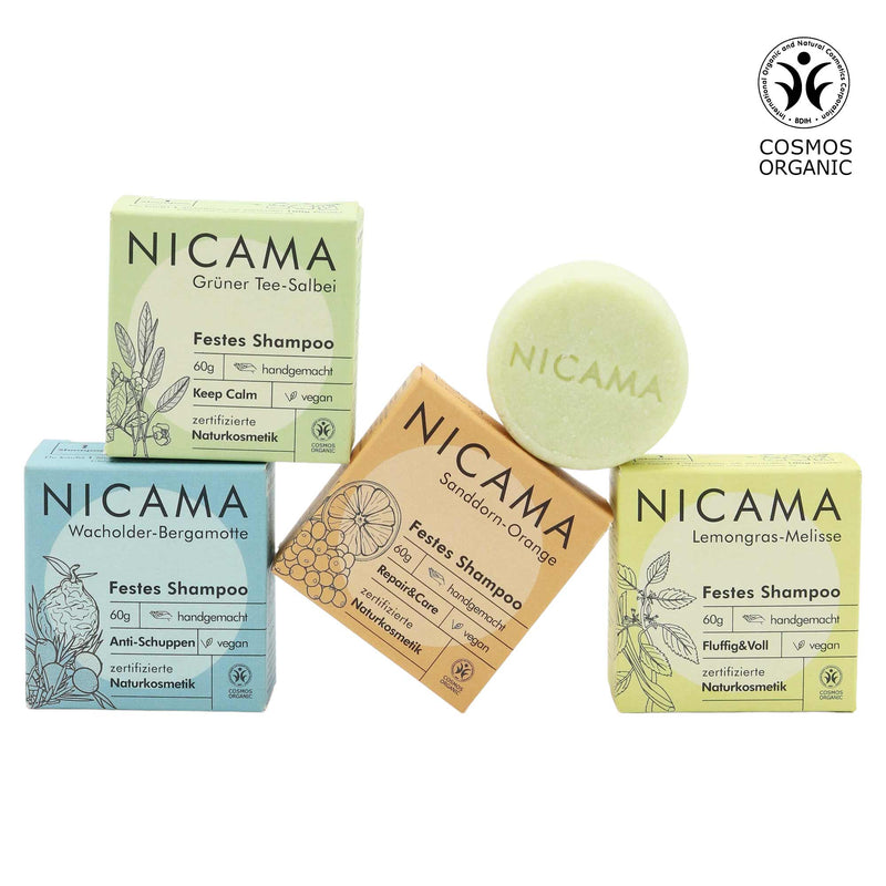 NICAMA Festes Shampoo 4er Set (COSMOS)